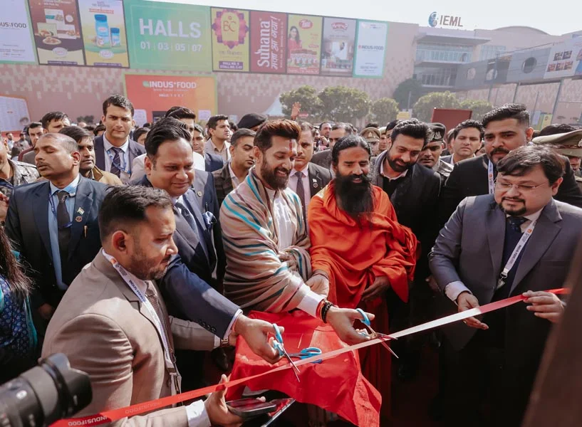 Shri Chirag Paswan (Hon\'ble Minister for Food Processing Industries of India) inaugurating Indusfood 2025